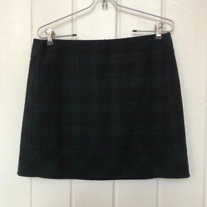 Black and Green Plaid Skirt